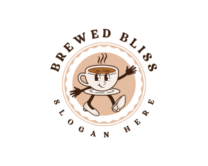 Cute Coffee Cafe logo design