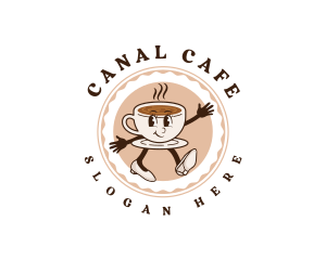 Cute Coffee Cafe logo design