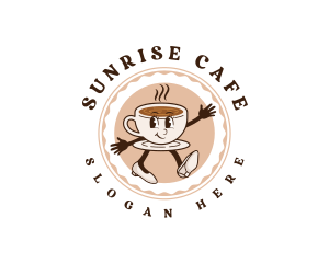 Cute Coffee Cafe logo design