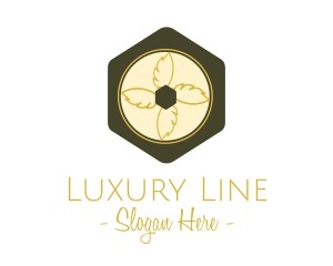 Luxurious Feather Lettermark logo design