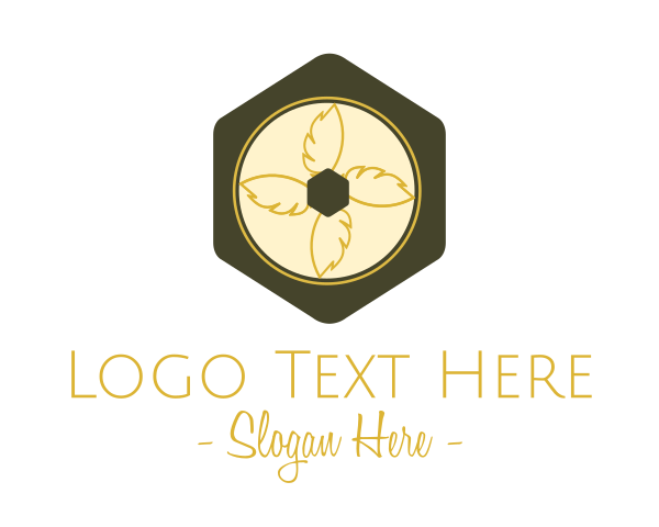 Gold Leaf logo example 3