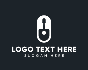 Monochromatic Guitar Pill logo