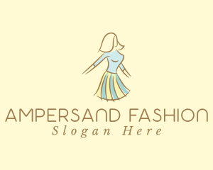 Fashionable Woman Clothing logo design