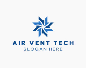 Star Cooling Air Conditioning  logo design