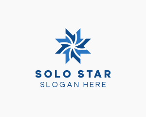 Star Cooling Air Conditioning  logo design