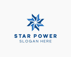 Star Cooling Air Conditioning  logo design