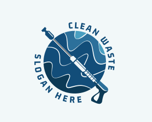 Pressure Washer Cleaning  logo design