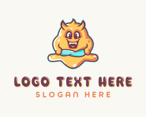 Monster Slime Creature logo