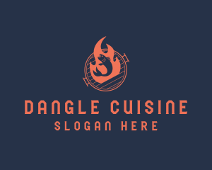 Fire Fish Cuisine logo design