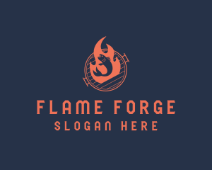 Fire Fish Cuisine logo design