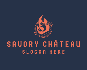 Fire Fish Cuisine logo design