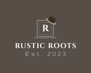 Rustic Fashion Hat logo design