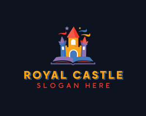 Kindergarten Castle Book logo design