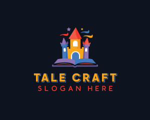 Kindergarten Castle Book logo design