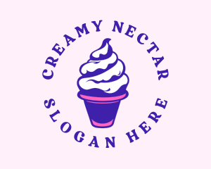 Dessert Ice Cream Swirl logo