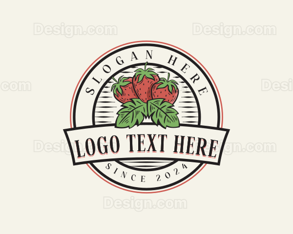 Homegrown Organic Strawberry Logo