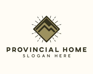 Hipster Mountain Camp logo design