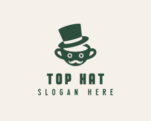 Coffee Cup Hat Cafe logo design