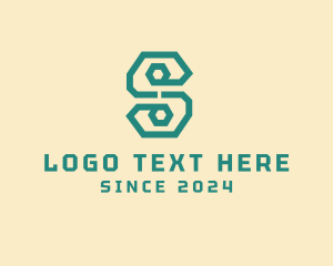 Digital Letter S Line Business logo