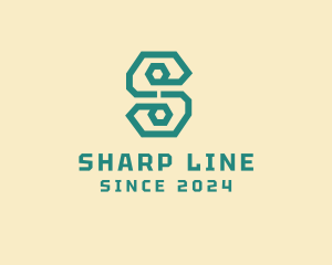 Digital Letter S Line Business logo design