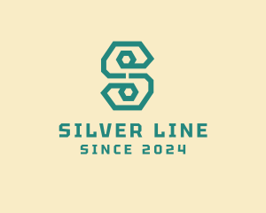 Digital Letter S Line Business logo design