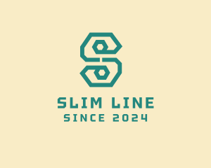 Digital Letter S Line Business logo design