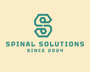 Digital Letter S Line Business logo design