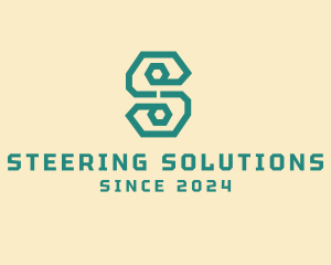 Digital Letter S Line Business logo design