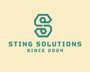 Digital Letter S Line Business logo design