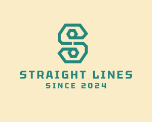 Digital Letter S Line Business logo design