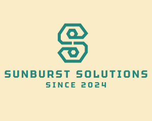 Digital Letter S Line Business logo design