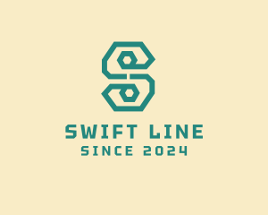 Digital Letter S Line Business logo design