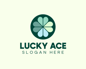 Green Clover Leaves logo design