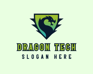 Gaming Dragon Shield logo design