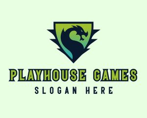 Gaming Dragon Shield logo design