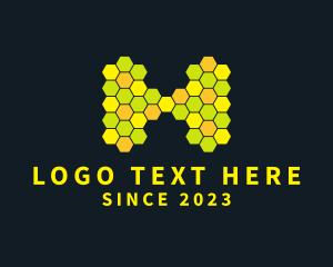 Honeycomb Nature Letter H  logo