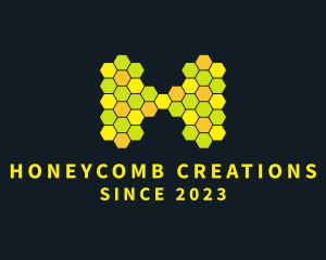 Honeycomb Nature Letter H  logo design