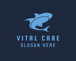 Modern Ocean Shark  logo