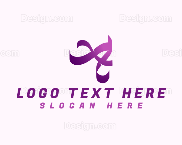 Creative Gymnast Ribbon Logo