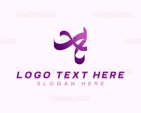 Creative Gymnast Ribbon Logo