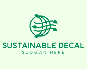 Globe Organic Sustainability logo design