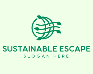 Globe Organic Sustainability logo design