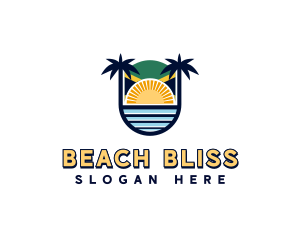 Jamaican Beach Resort logo design