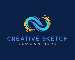 Fintech Creative Loop logo design