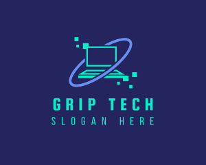 Digital Tech Laptop logo design