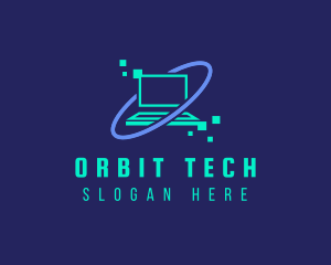 Digital Tech Laptop logo design