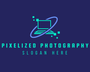 Digital Tech Laptop logo design