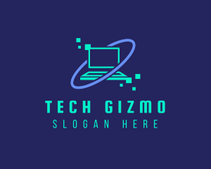 Digital Tech Laptop logo design