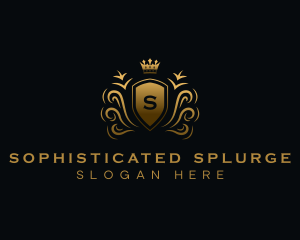 Fancy Royalty Shield logo design