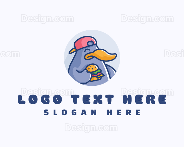 Platypus Burger Hamburger Logo